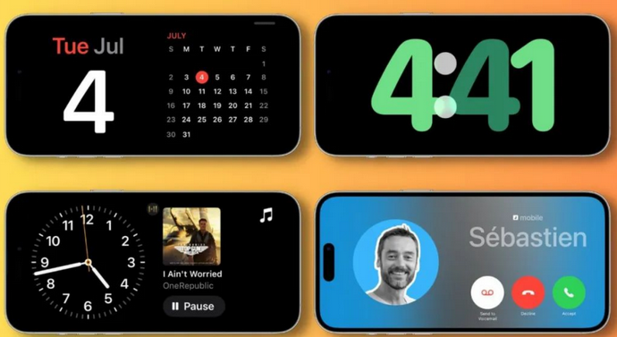 临川苹果手机维修分享iOS17横屏充电待机显示有什么好处 