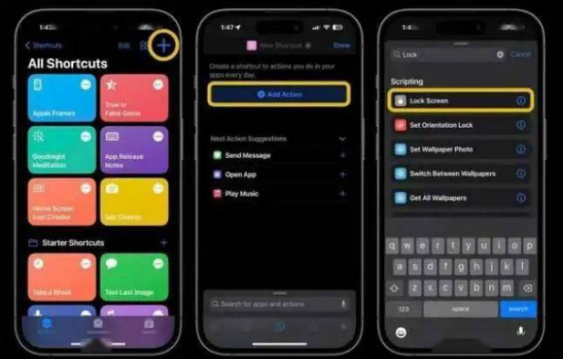 临川苹果14锁屏维修店分享iPhone14升级iOS16.4后如何创建锁屏快捷方式 